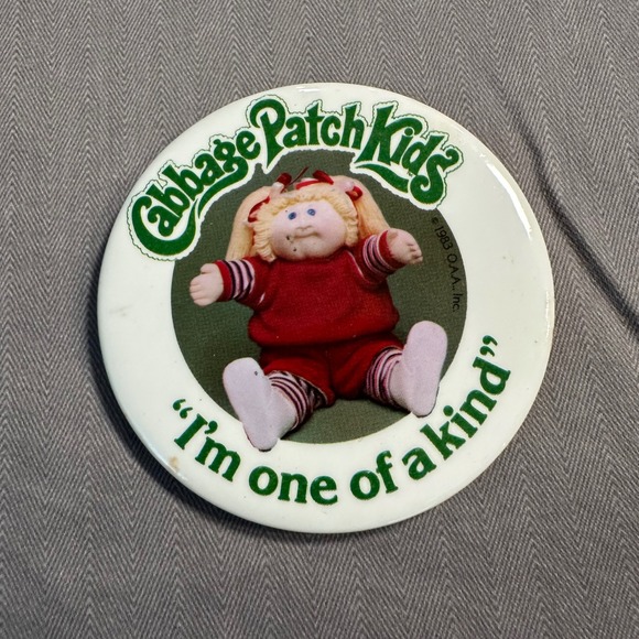 Other - Vintage 1983 Cabbage Patch Kids Pin Button I'm One Of A Kind